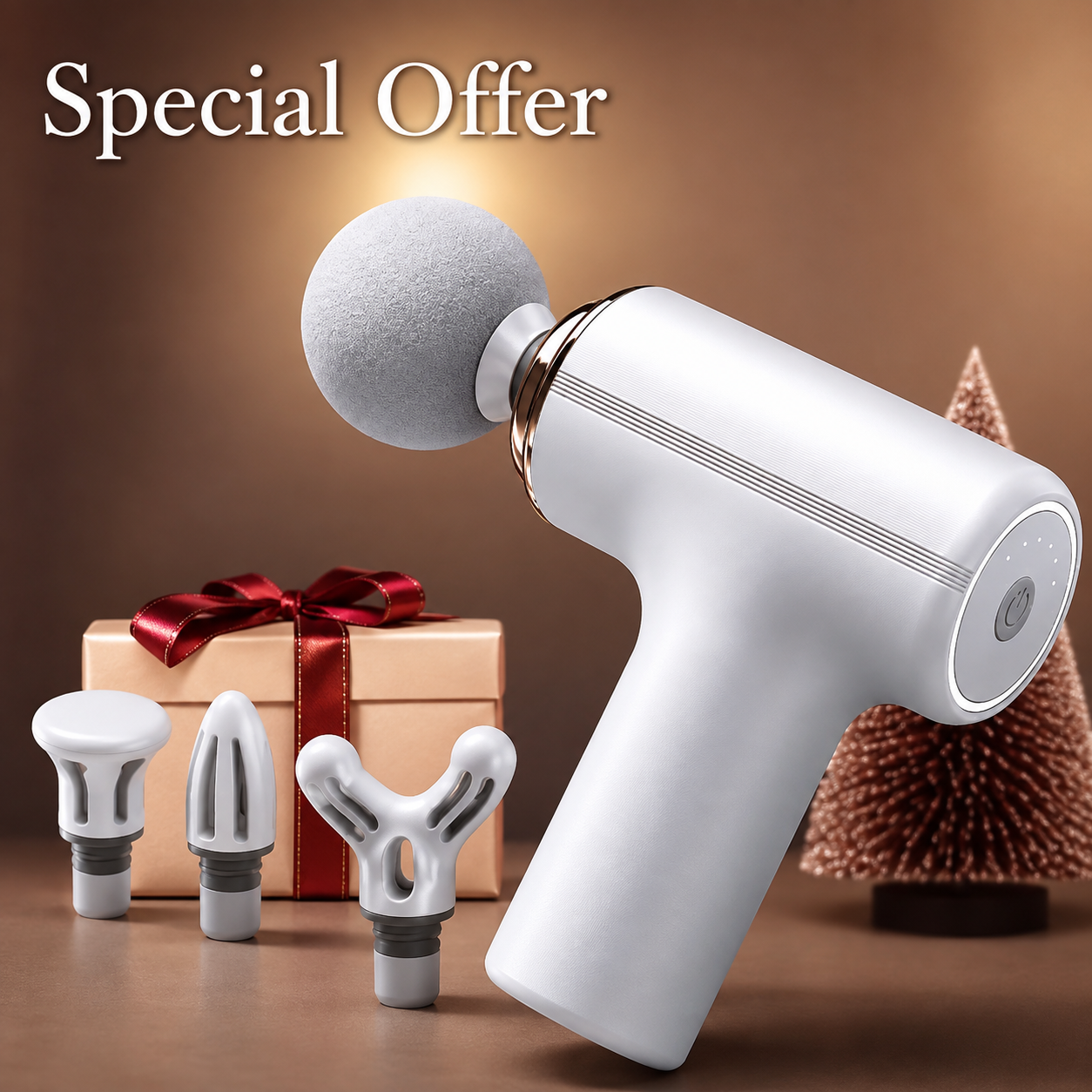 Portable Deep Tissue Massage Gun | Rechargeable Cordless Body Massager