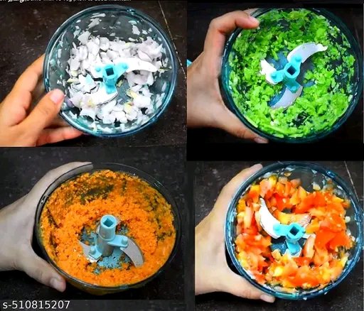 Manual Vegetable & Fruit Chopper โ Pull String Hand Food Chopper - Image 4