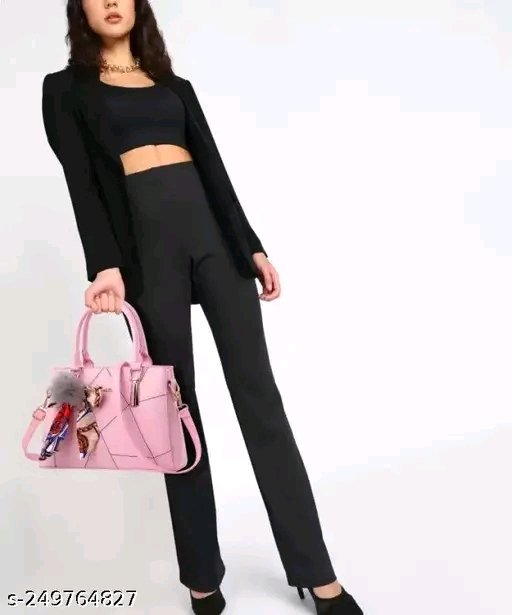 Womenβs Stylish Pink Handbag with Scarf β Premium Shoulder & Tote Bag - Image 3