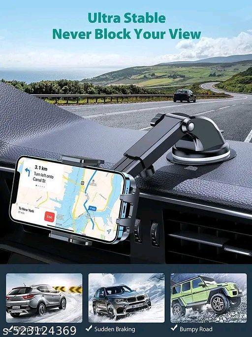 Universal Car Mount Mobile Holder – Strong Suction Cup