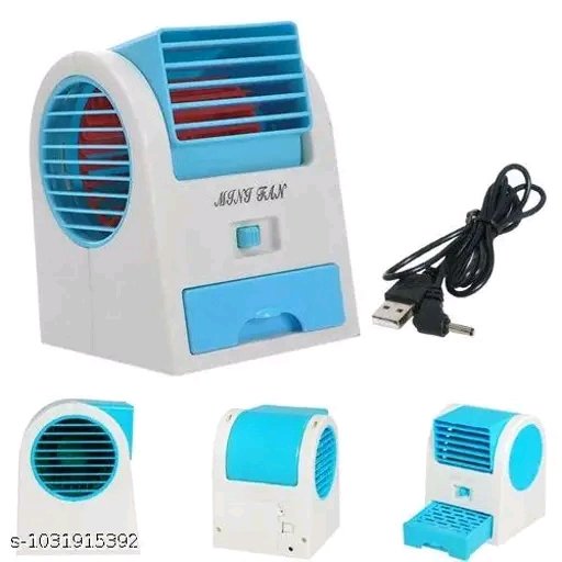 Mini Portable Dual Vent Air Cooler Fan – USB Powered - Image 4