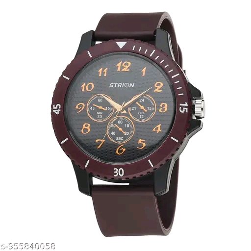 STRION Brown Analog Watch - Image 2