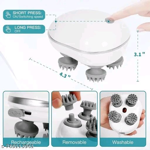 Electric Head & Scalp Massager Machine for Stress Relief - Image 4