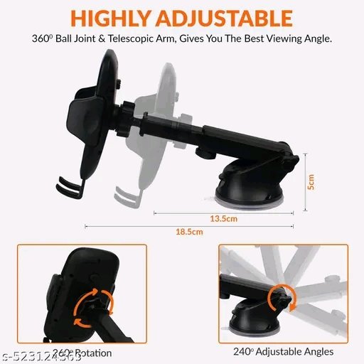 Universal Car Mount Mobile Holder – Strong Suction Cup - Image 3