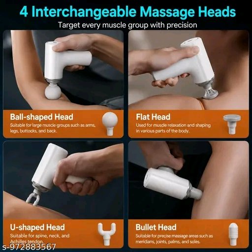 Portable Deep Tissue Massage Gun | Rechargeable Cordless Body Massager - Image 3