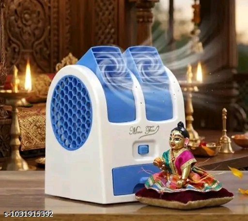 Mini Portable Dual Vent Air Cooler Fan – USB Powered