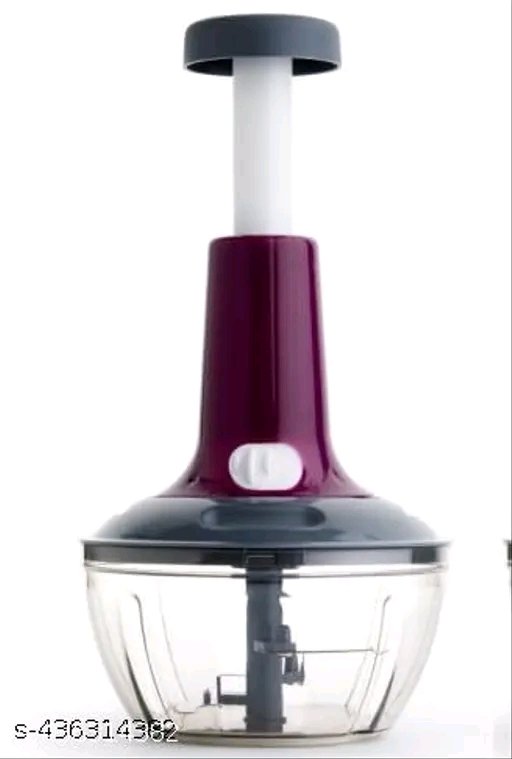 650ml Manual Push Chopper โ 3 Blade Vegetable & Fruit Cutter - Image 2