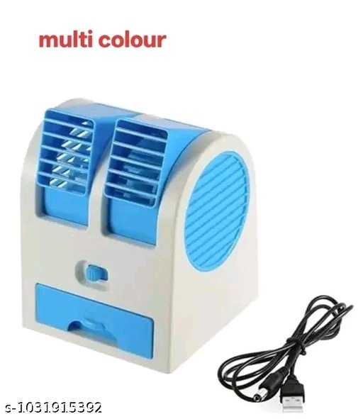 Mini Portable Dual Vent Air Cooler Fan – USB Powered - Image 3